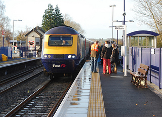 Ascott-under-Wychwood station on Saturday, December 3, 2011